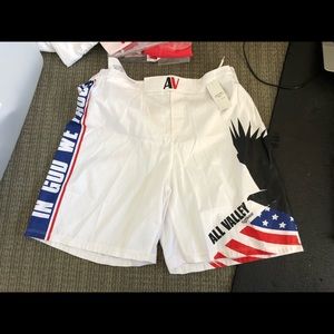 All valley MMA shorts. Eagle/American pride print. New with tags. Multiple sizes